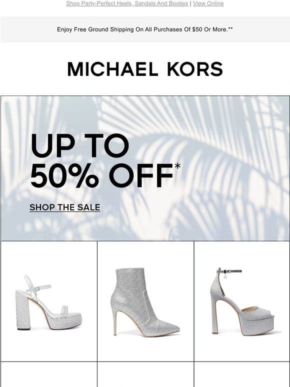 Shimmering Shoes Are Up To 50% Off