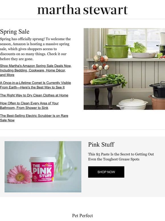 Shop Martha’s Amazon Spring Sale Deals Now