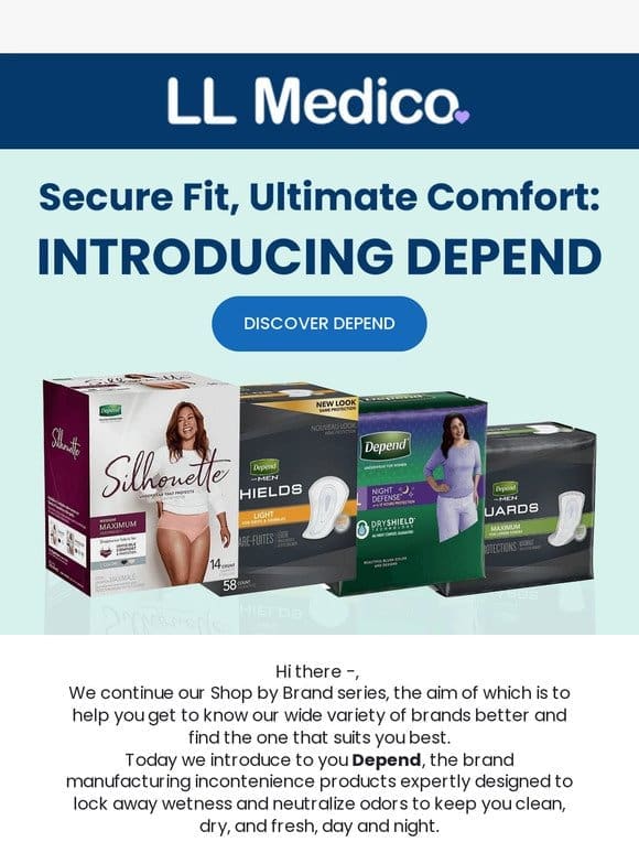 Shop by brand: Introducing Depend