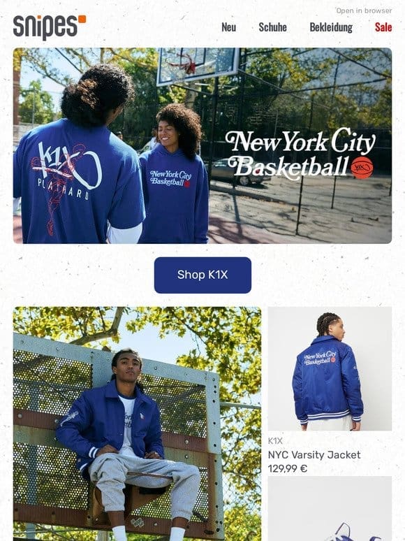 Shop now: New York City Basketball Apparel