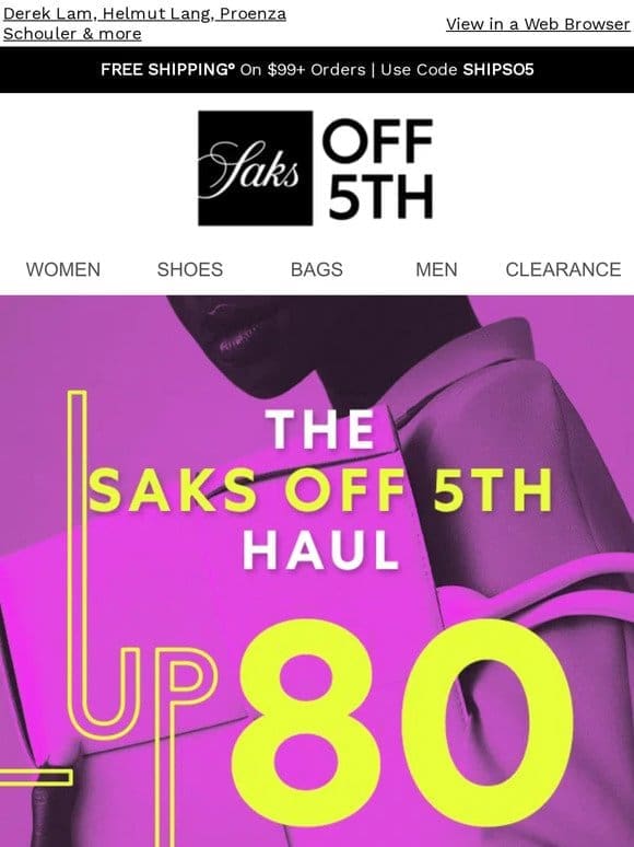 Shop up to 80% OFF!