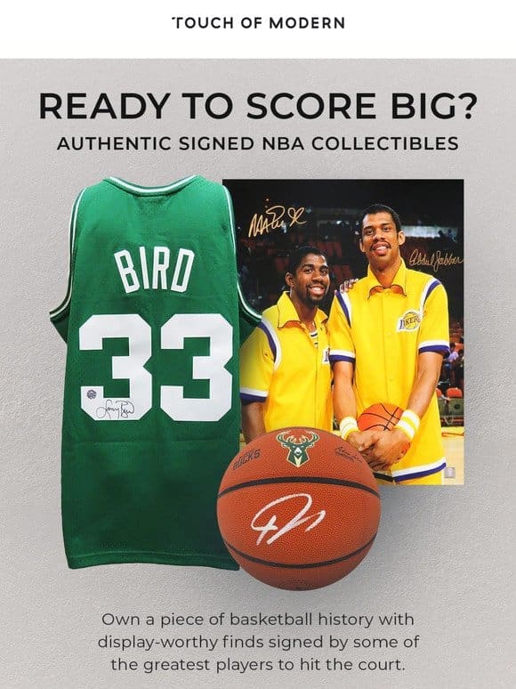 Signed By NBA Legends? Now， This is What (Hoop) Dreams Are Made Of