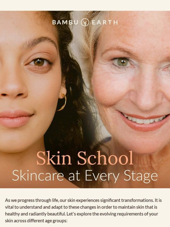 Skin School: Skincare at Every Stage
