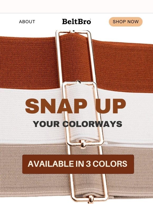Snap Up Style in 3 Stunning Colors