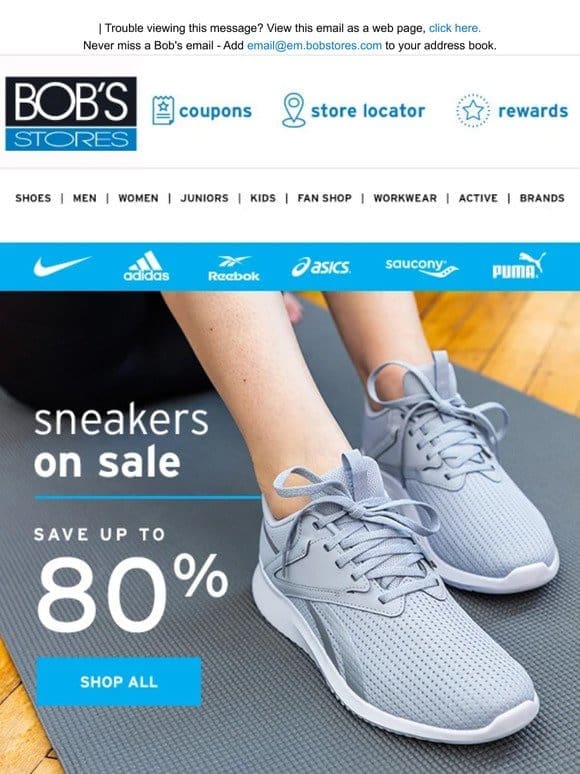 Sneakers on Sale   Save up to 80%