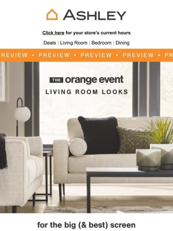 Sofas $499 & Under: Get Early Access to Orange Event