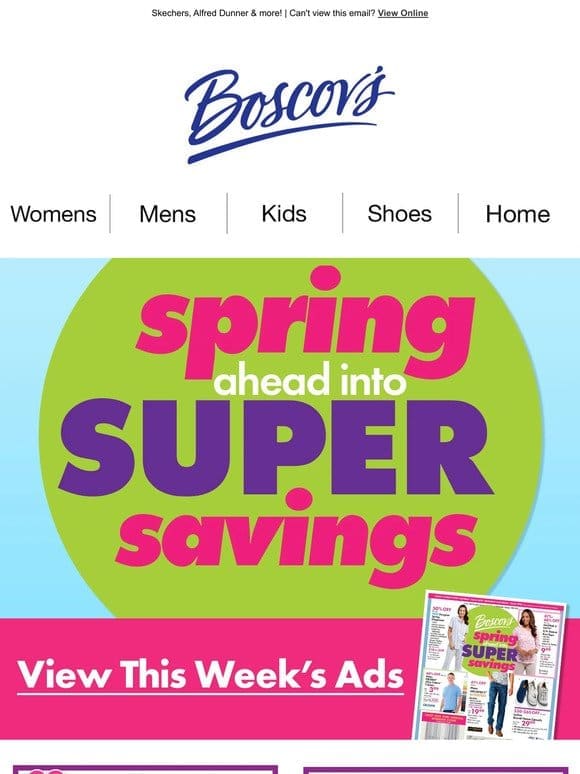 Spring Ahead Into Super Savings!