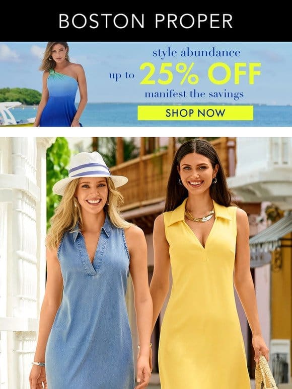 Spring Dresses from $90