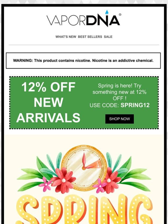 Spring Forward Sale! It is time to try something new!