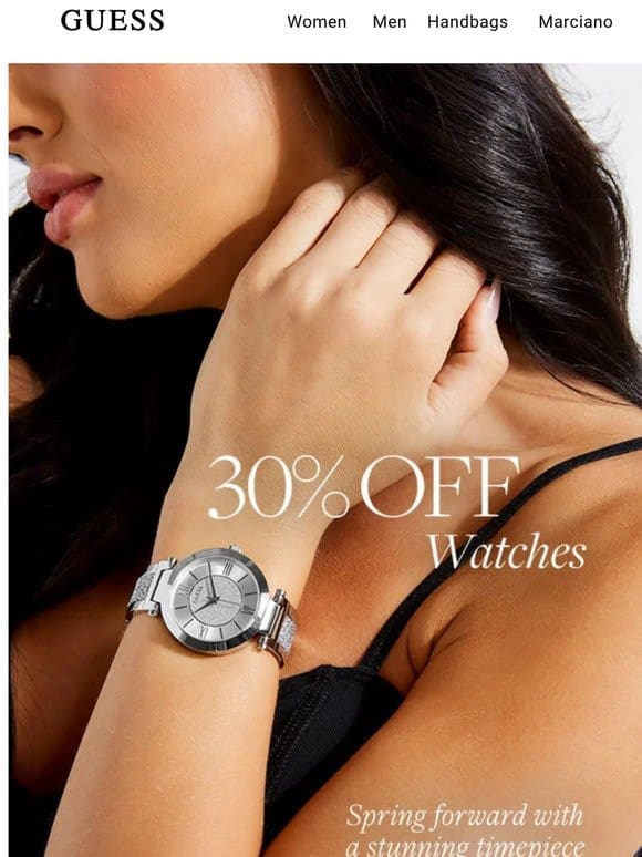 Spring Forward With 30% Off Watches