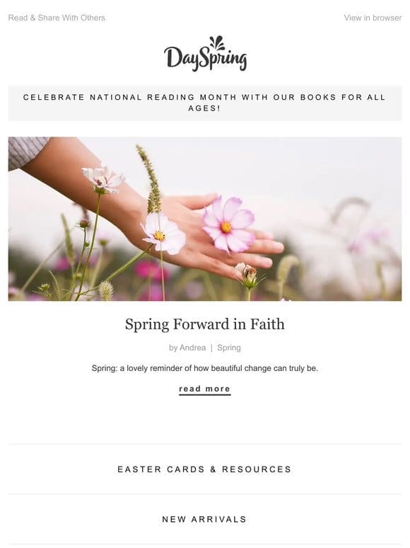 Spring Forward in Faith