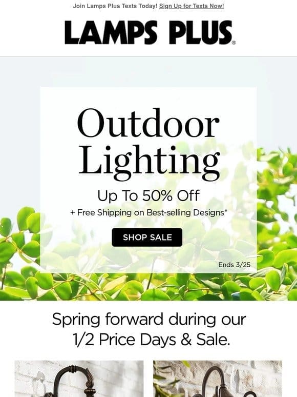 Spring Forward with Outdoor Lighting