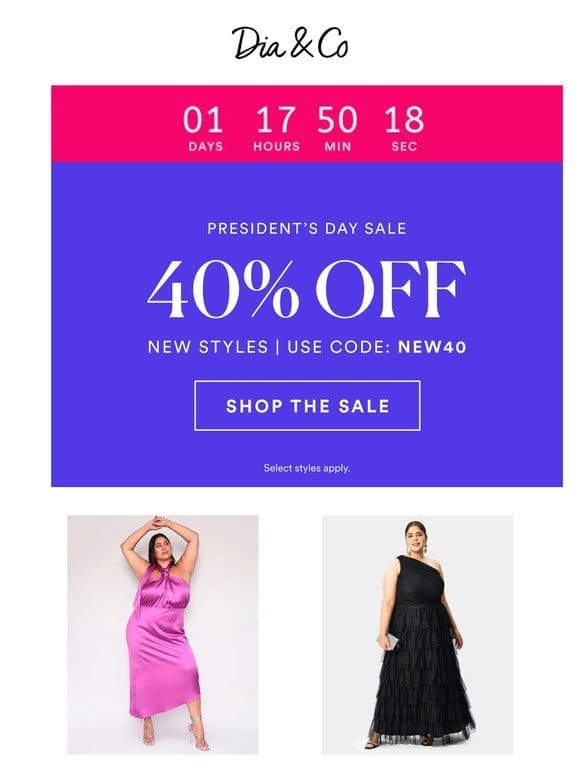 Spring Into Dresses with 40% OFF
