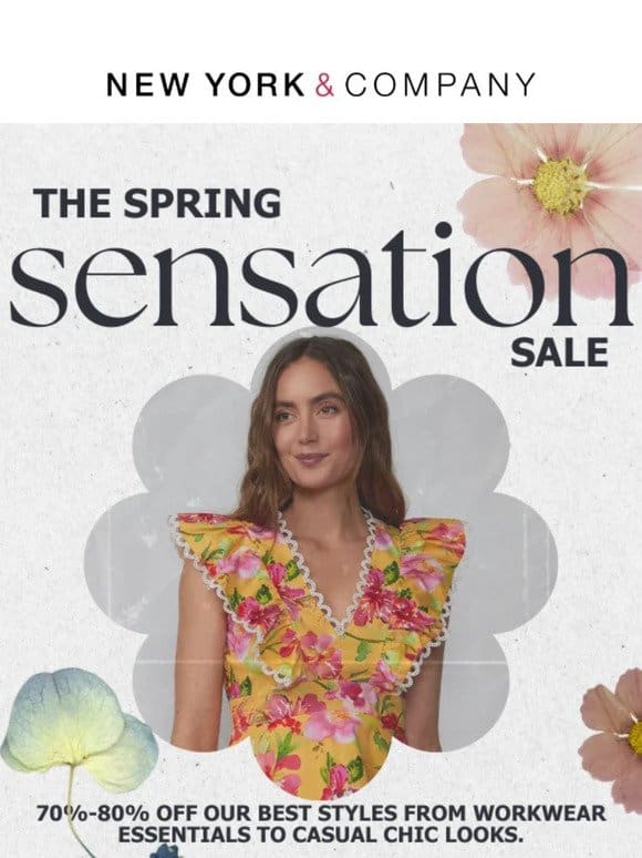 Spring Into Style With 70%-80% Off The Latest Trends
