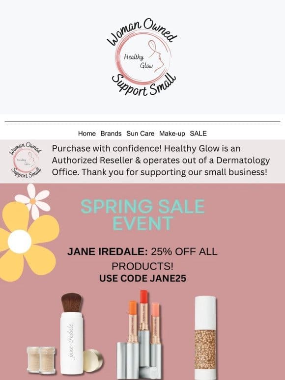 Spring Jane Iredale event! 25% off