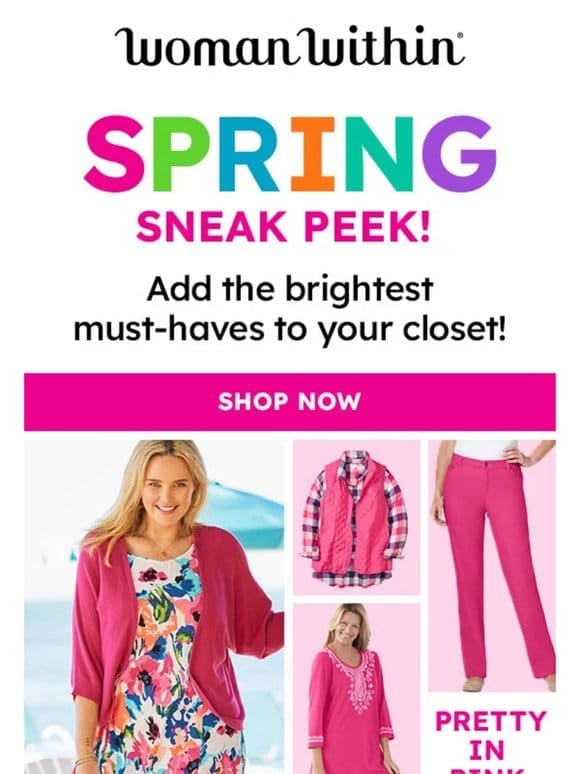 Spring Sneak Peek! 40% Off Sitewide + Extra 10% Off!