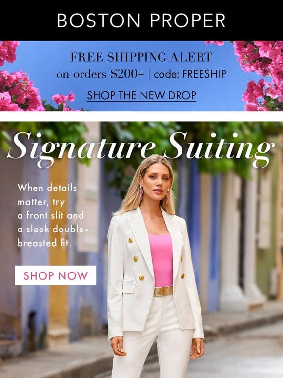 *Spring Suits*Free Shipping Offer*