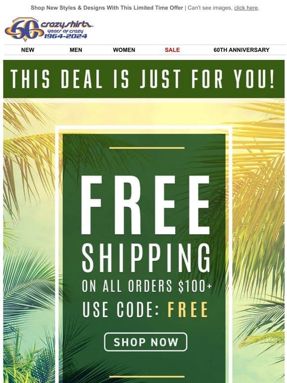 Spring Vibes + Sitewide Free Shipping