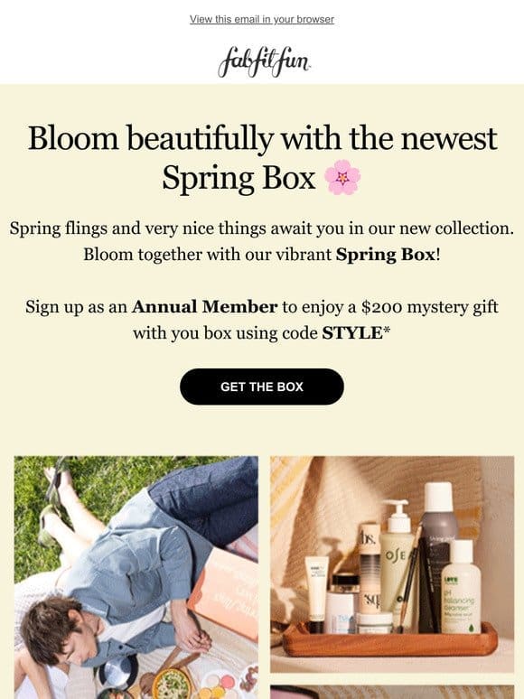 Spring into style with our new and vibrant Spring Box