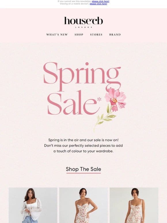 Spring sale starts today!