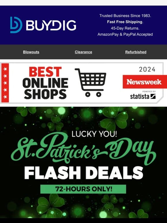 St. Patty’s Flash Deals Inside!