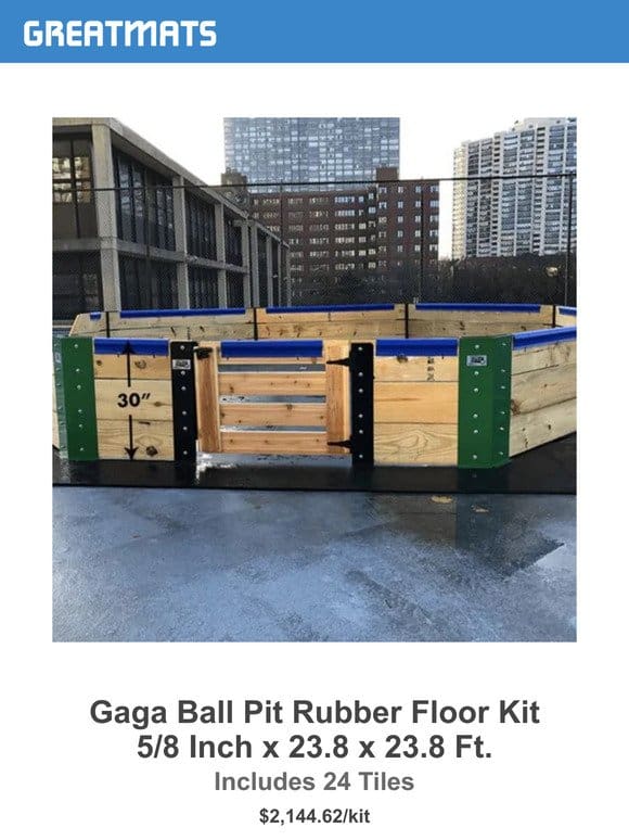 Step Up Your Game: Gaga Ball Pit Flooring Kits for Schools & Playgrounds!
