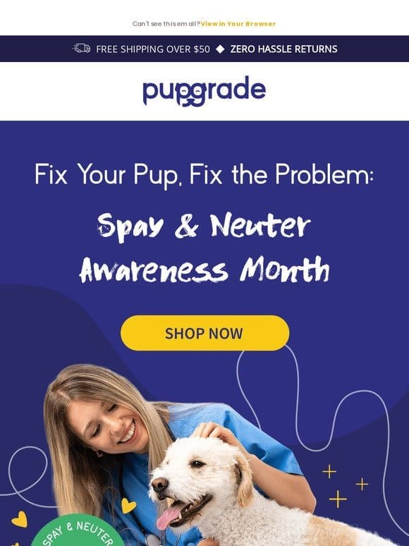 Support pet health this month