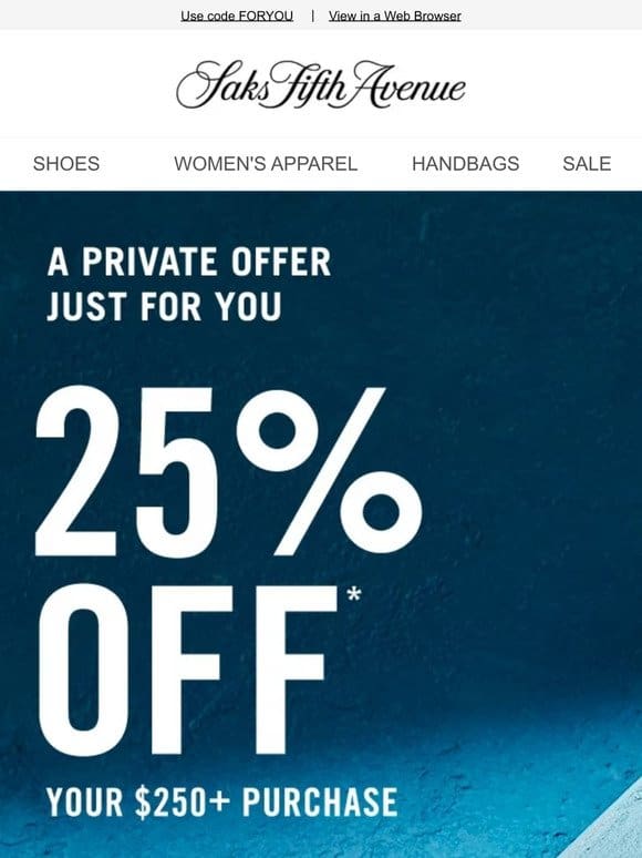 Surprise Extension: Enjoy 25% off for one more day + We just marked these down