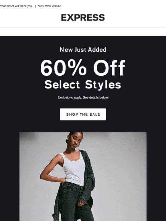 TFW even more styles are 60% off