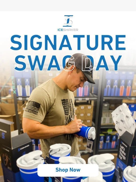 TODAY ONLY: Get an Ice Shaker SIGNED BY CHRIS GRONKOWSKI!