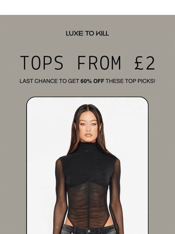 TOPS FROM £2