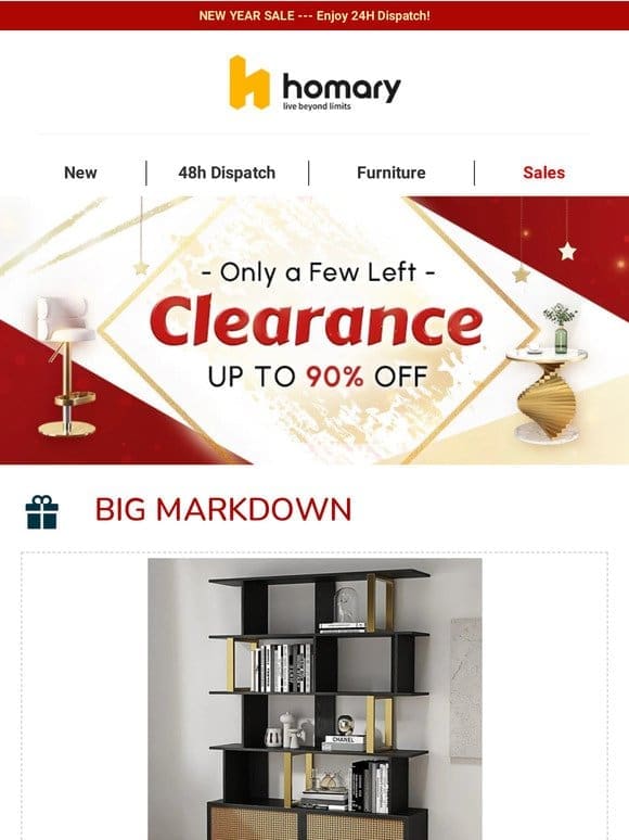 Take 15% Savings on Clearance Spotlighted Bargains!  ️