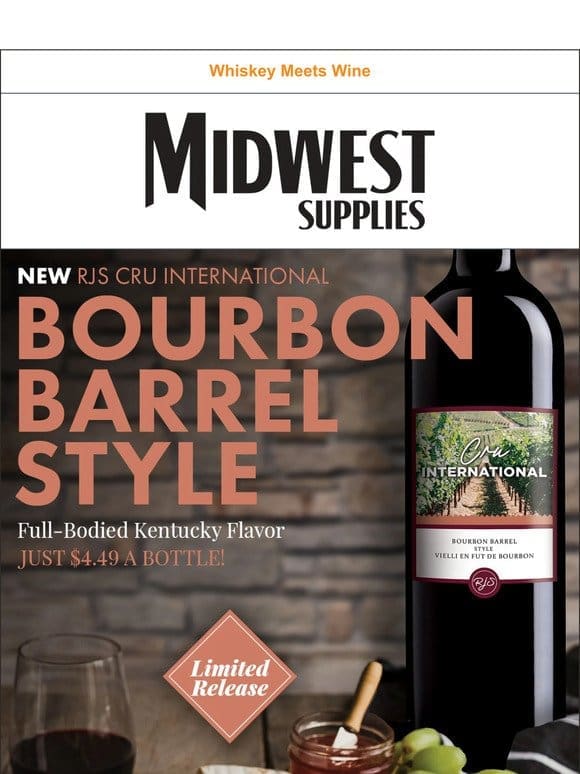 Take 29% Off Bourbon Barrel Style Wine Kit