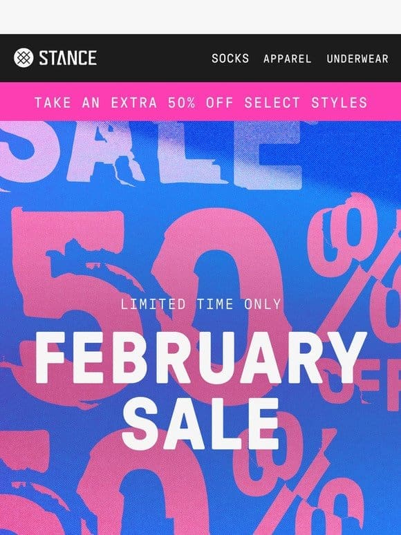 Take An Extra 50% Off Select Styles