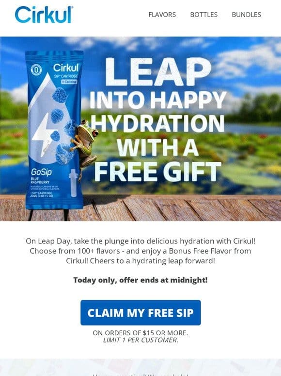 Take The Leap With This Free Bonus!