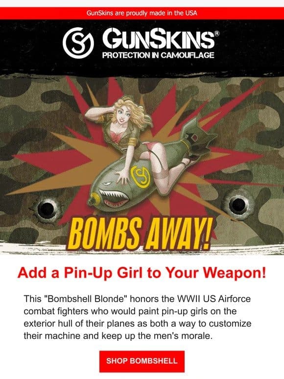 Target Set for Bombshell Blonde   Bombs Away!