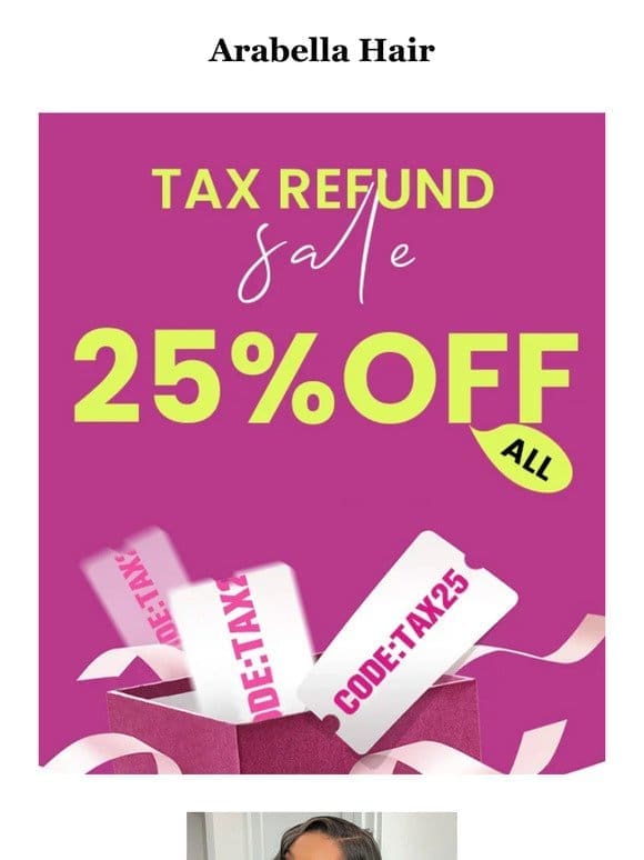 Tax Time Sale Going On