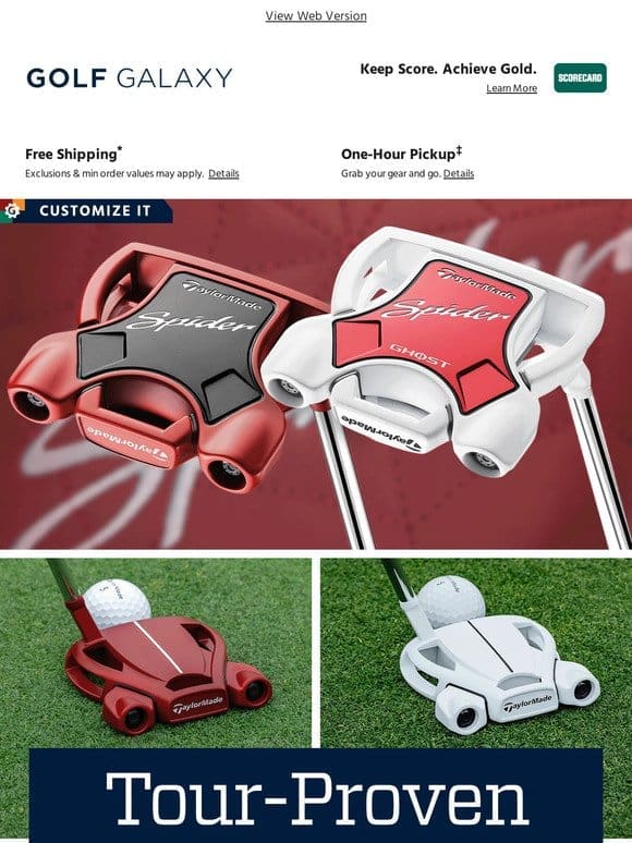 TaylorMade Spider Tour Red & White Putters just dropped!