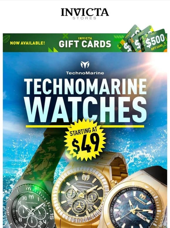 TechnoMarine Watches STARTING AT $49❗️