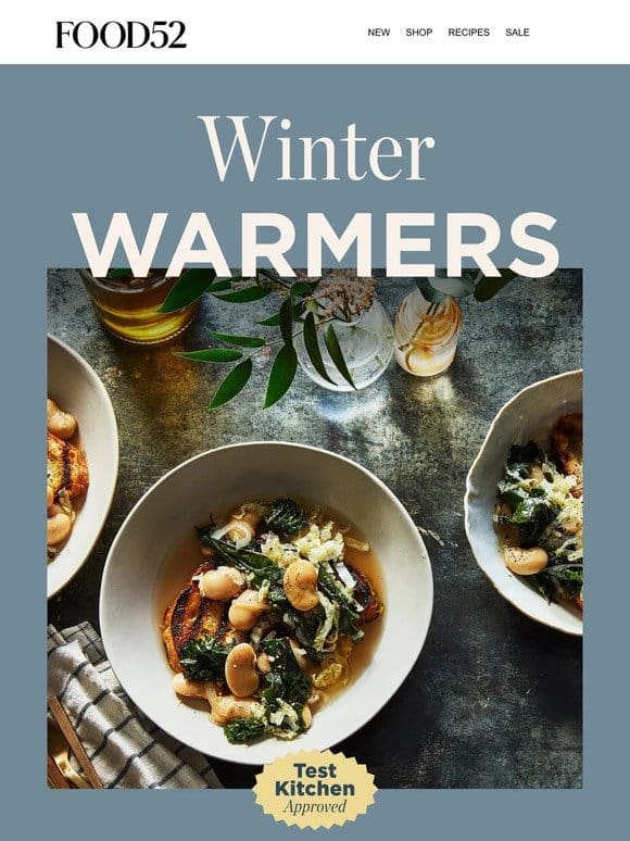 Test Kitchen-approved recipes to keep you warm all winter.