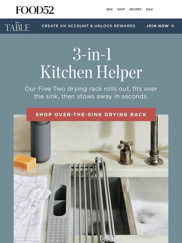 The 3-in-1 kitchen helper that’ll save *so* much space.