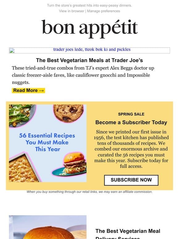 The Best Vegetarian Meals at Trader Joe’s