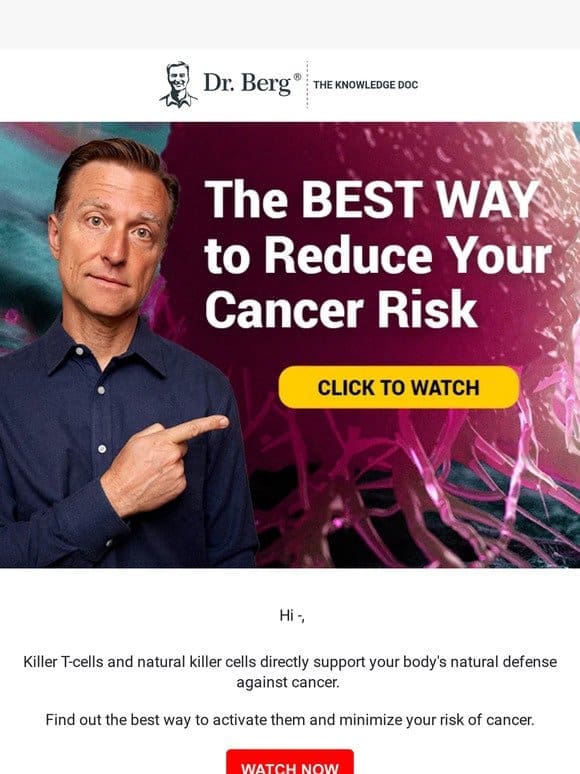 The Best Way to Reduce Your Risk of Cancer