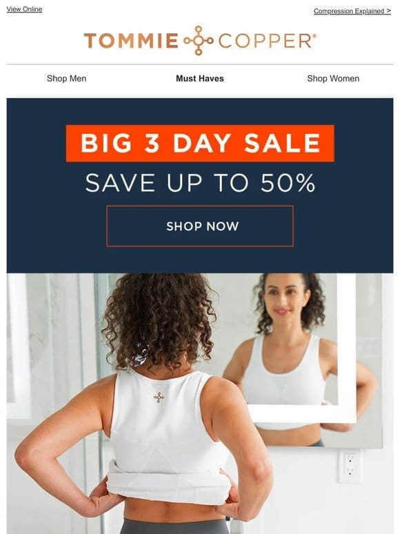 The Big 3-Day Sale Ends Tonight