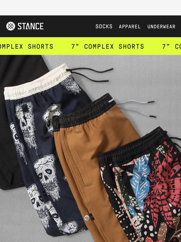 The Complex Short in Fresh Colors and Prints