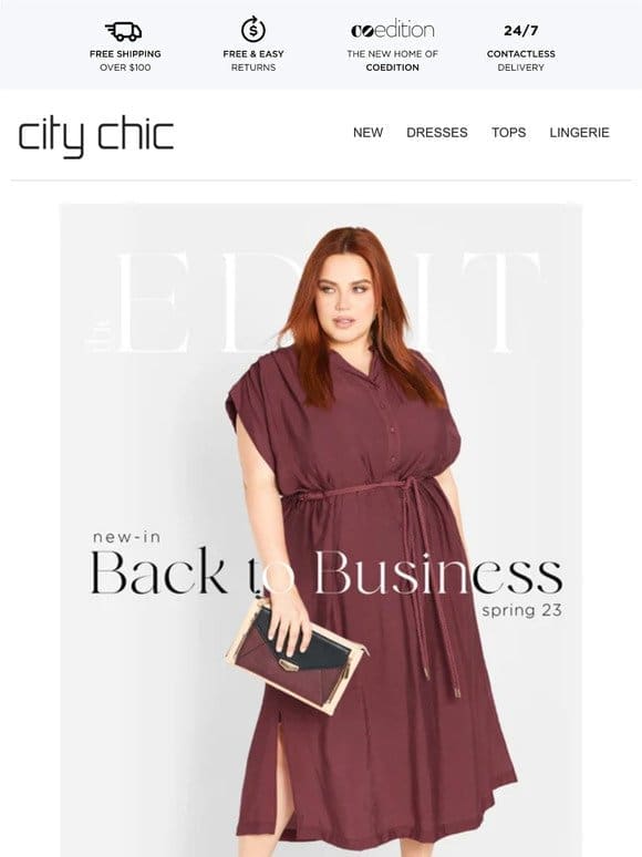 The Edit: Back to Business + Up to 60% Off* Everything