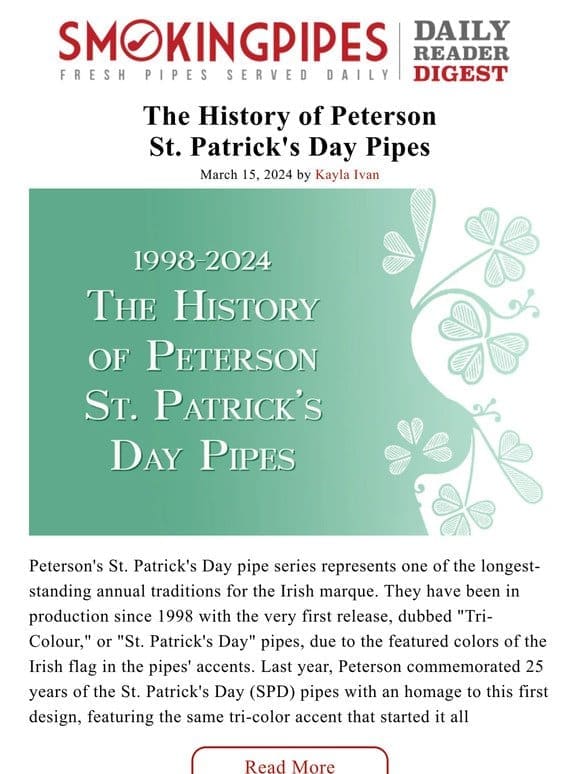 The History of Peterson St. Patrick’s Day Pipes | Daily Reader Digest