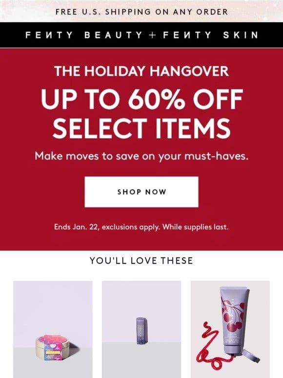 The Holiday Hangover Sale ENDS TONIGHT ⏳