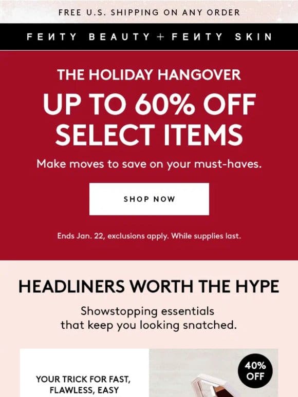The Holiday Hangover Sale just dropped