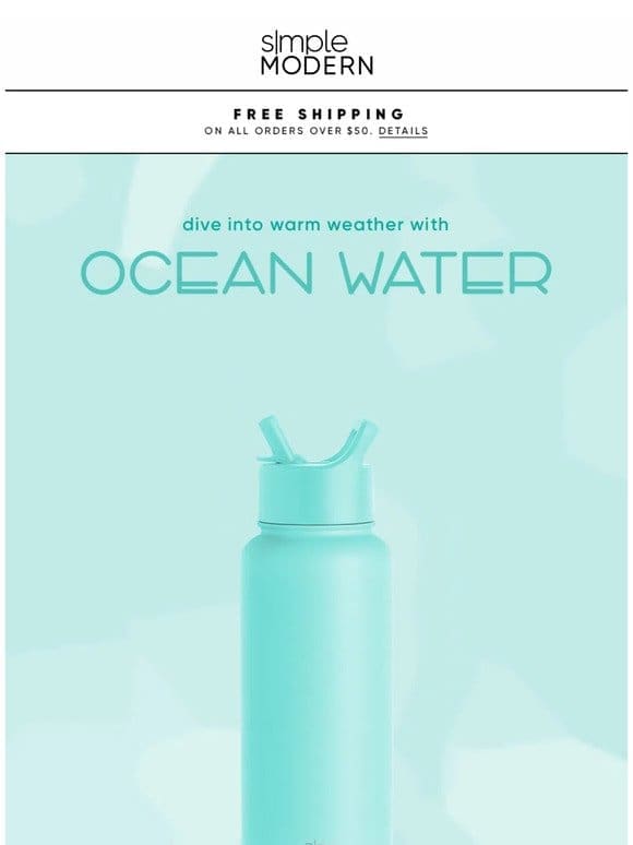 The Latest Color Drop: Ocean Water